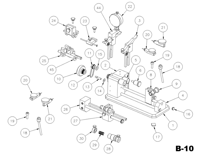 美國 Universal B10 同心度測試儀
