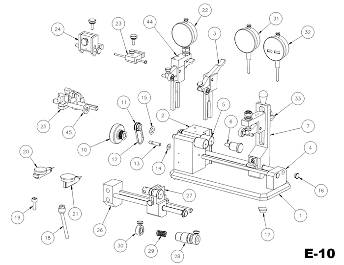 美國 Universal E10 同心度測試儀