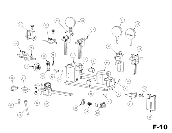 美國 Universal F10 同心度測試儀
